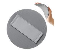 Silicone Body Scrubber, Round Shower Exfoliator, Deep-Cleaning Wash Sponge Bath Pad 5,31 x 0,08 Inches Bathing Tool for Women's Face, Back, and Feet, Gray, Light Coffee