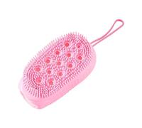 Silicone Body Scrubber, Shower Scrub Brush, 2,17 x 2,95 x 4,92 pollici, Soft Skin Cleansing Tool, Double Side Massage Design, ideale per Travel, Home Use, Gentle Exfoliation, Relaxation