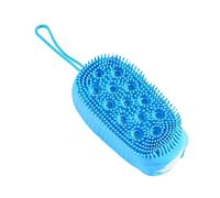 Silicone Body Scrubber, Soft Skin Cleansing Shower Brush, Reversible-Sided Massage & Cleaning Tool, Quick-Dry Hygienic Design, for Bath, Travel, Home, Daily Skin routine Use 2.17x2.95x4.92 Inches