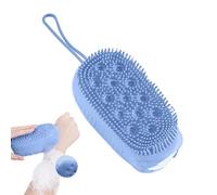 Silicone Body Scrubber - Spazzola Esfoliante Doccia - Spazzola Morbida Detergente per Pelle, Scrub Bagno Doppia Faccia con Massaggio per Casa e Viaggi
