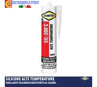 Silicone BOSTIK SIL 300 ?C Sigillante Rosso Per Fughe Giunti Fessure 60 - 300 ml