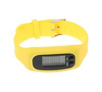 Silicone Bracciale Contapassi Display Chiaro Giallo | Contapassi da Polso Batteria Ag10 1,5 V Integrata, senza Configurazione Smartphone, per Corsa e Scuola