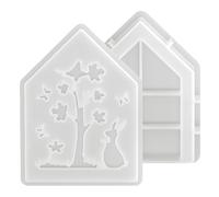 Silicone Bunny Molds, Non Stick Easter Soap Casting, Mini Size Rabbit Animal Mold For Fondant Chocolate Or Clay, Flexible Window Shelf Bedroom Accessory, Birthday Craft Decoration