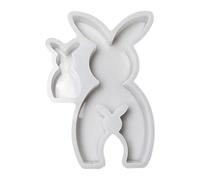 Silicone Bunny Resin Mold, Standing Bunny Candle Mold, Easter Bunny Resin Mold, Gypsum Bunny Decoration Mold, Silicone Mold Bunny Figurine, Resin Bunny Shape Mold, Candle Bunny Silicone Molds