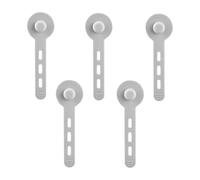 Silicone Cable Ties - 5 pezzi Reusable Anti Knotting Organization | Wire Organizer Straps for Phone Charger, Computer for Travel Backpack, Dorm Road Trip Features, Small Space Usage