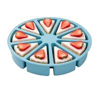 Silicone Cake Molder, Triangular Baking Tray, 10,43 x 1,97 pollici Flessibile Dessert Shaping Pan, Calore Resistant Portion Food Forming Tool for Muffins Cupcakes Brownies Chocolate Candy Jelly