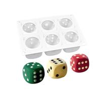 Silicone Cake Molds | 6-Grid Dice Silicone Baking Mold | Non-Stick Chocolate, Mousse Cake And Fondant Mold | Home Kitchen Baking Tool, DIY Handmade Desserts, Slow Rebound Pinch Toy Craft, Easy