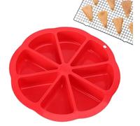 Silicone Cake Molds - 8 cavity triangle Baking Mould, flessibile non stick fai da te muffin Tray, calore resistente dessert al cioccolato pastry Making Bakeware Tool | Bakers Men Beginners