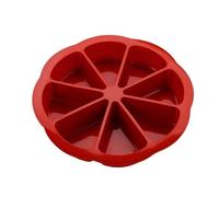 Silicone Cake Molds - Eight Cavity Baking Tray, Triangle Dessert Form, Muffin Brownie Cornbread Pan, Nonstick Oven Safe Mold Set | For Kitchen Baking Home Cooking Dessert Preparation