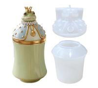 Silicone Candle Holder Mold, Easy Release Frog Design, for Diy Flower Pots Storage Jars Jewelry Boxes Vases for Creative Projects Home Décor Crafting Accessories Decoration