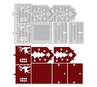 Silicone Candle Holder Molds - Christmas Themed Non-Stick Molds for Wax, Clay, Plaster or Fondant | Create Decorative Night Lamps for Bedroom, Living Room, Kitchen, Study Room, Office, School, Porch U