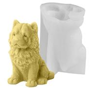 Silicone Candle Molds 3D Chow Chow - Shape Silicone Candle Mold Cake Tool