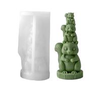 Silicone Candle Molds,Animal Shape - Casting Resin Candle Moulds | 3D Stackable Cute Reusable Mould | Silicone Candles Mold | For Holiday Birthday Party Offices Home Room Desk Desktop Weekday School