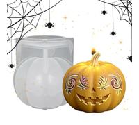 Silicone Candle Molds, Halloween 3D Epoxy Plaster Casting Tool, Candle Making Kit, Premium Flexible Tear-Resistant Silicone Molds, Highly Detailed Textured Resin Clay Casting Supplies For Wax