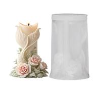 Silicone Candle Molds - Mermaid Tail Flower 3D Resin Moulds | Concrete Craft Mold | For Artists Beginners Hobbyists Jewelry Makers Art Teachers Holiday Home Events, 6.5x6.5x9.7cm