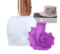 Silicone Candle Molds, Resin Casting Forms, Easy Release Semi Trasparente Molds, Heat Resistant Plaster Tools, Conch Shape for Candy Crafts Chocolate Decorations