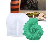 Silicone Candle Molds, Resin Casting Forms, Easy Release Semi Trasparente Molds, Heat Resistant Plaster Tools, Conch Shape for Candy Crafts Chocolate Decorations