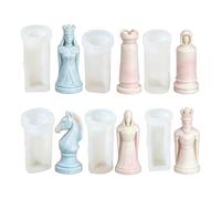 Silicone Chess Molds 6-piece Handmade Crafts Tools Resin Chess Pieces Mold