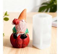 Silicone Christmas Molds, Cute 3D Dwarf Mould Set, Festive Gnome Shaped Baking Form, Flexible Tray with Non Stick Easy Release, Decorative Mold for Holiday Table Centerpiece Home