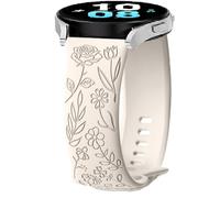 Silicone Cinturino per Garmin Venu 2 Plus/Venu Sq/Sq 2, 20mm Flower Sport Bracciali Cinturini di Ricambio per Garmin Vivoactive 3/Vivomove 3/Style/Luxe/Trend/HR, Forerunner 245/645 Music