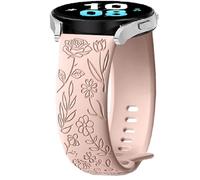 Silicone Cinturino per Samsung Galaxy Watch 6 Classic/Watch 7/Watch 4/Watch FE, 20mm Flower Sport Bracciali Cinturini di Ricambio per Galaxy Watch 5 Pro/Active 2/Watch 3