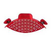 Silicone Clip On Pasta Strainer - Adjustable Cookware Draining Tool, Heat Safe Pot Edge Strainer, Space Saving Kitchen Drain Clip, Multi Purpose Food Separator For Pasta Vegetables Fruit Cooking Use