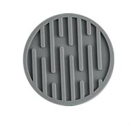 Silicone Coaster 10cm Heat Resistant 230°C Non-Slip(gray) | Withstands 230°C heat, silicone, protects tables from hot cups, per durable and flexible