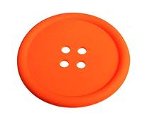 Silicone Coaster Pulsante Forma Coppa Tappeto Bevande Set Da Tavolo Tappetino Impermeabile Isolato per Uso Domestico 1 Pz Arancione Elegante e Popolareprofessionale.