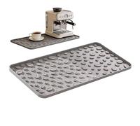 Silicone Coffee Mat,Non-Slip Draining Tray | 15.75x7.87x0.39 Inches Silicone Coffee Table Mat,for Dish Drying Plate Table Bar Kitchen Apartment Dining Room