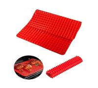 Silicone Cooking Mat Pyramid Sheets, Best Healthy Microwave Silicone Mat for Oven | Nonstick Cooking Mat with Grid for Oven Grilling BBQ, Baking & Roa