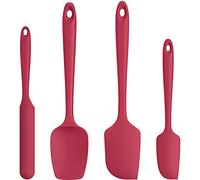 Silicone Cucina Spatola Set 4: U-Taste 315℃ Resistente al Calore Leccapentole in Gomma, Utensili per Pasticceria Antiaderenti Antigraffio senza BPA per Cucinare e Cuocere (Rosso)