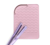 Silicone Curling Iron Holder - Silicone Heat-Proof Flat Iron Cover Mat, Heat Resistant Mat for Curling Iron, Travel Curling Iron Pad for Curling Irons, Hair Straightener, Flat Irons