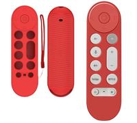 Silicone Custodia Remota per telecomando Google TV Streamer 4K 2024 Voice Remote Guscio Protettiva,Antiscivolo Cover Copertura