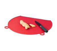 Silicone Cutting Board, No Slip D-Shaped, Kids Prep Tray, Handy Kitchen Tool, Secure Chopping Accessory, for Vegetable Meat Chicken Indoor Outdoor Home Apartment Dorm Restaurant Travel Picnic