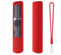 Silicone di caso di telecomando per Xiao Mi Mi TV P1 50 43 P1E Q1 75 Q1E 55 XMRM-19 Voice telecomando luminoso coperchio di protezione (red)