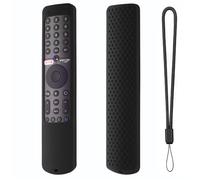 Silicone di caso di telecomando per Xiao Mi Mi TV P1 50 43 P1E Q1 75 Q1E 55 XMRM-19 Voice telecomando luminoso coperchio di protezione (black)