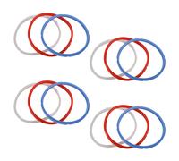 Silicone di Tenuta per Pentola Un Pressione, Accessori per 5 O 6 Modelli di Quarto, Rosso, Blu E Bianco Trasparente Comune, Confezione Da 12