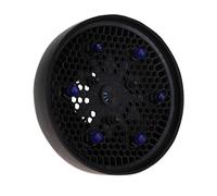 Silicone Diffusore Nero Pieghevole per Estensibile Asciugacapelli | Struttura Elastica e Leggera, Formato Ripiegabile, Accessorio per Acconciatura Domestica o Salone Professionale