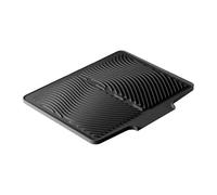 Silicone Dish Drying Mat 15.7x12.9 Inch Drain Pad- Non Slip Grip Design, Built In Drenage Hole Structure, Heat Resistant Kitchen Counter Protector, Flessibile Storage Solution | for kitchen collo