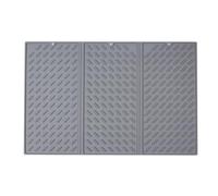 Silicone Dish Drying Mat Large Drain Mat Foldable Drain Mat Heat Resistant Three Fold Non Slip Foldable Dish Drain Mat Suitable For Kitchen Countertops