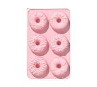 Silicone Donut Pan - 6 Cavity Non Stick Food Grade, Baking Mold For Homemade Donuts | Suitable Kitchen Microwave Freezer Oven Cooking Use, Donut Baking Mold, Reusable Silicone Tray, Homemade Maker