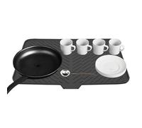 Silicone Draining Mat, Dish Drying Pad, 15.75x12.2 Inches, Anti-Spill Non-Slip Surfaces, Quick Dry Hygienic Design, Countertop Drain Board for Kitchen Utensils Cups Plates Sink Area