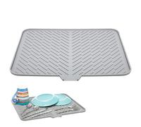 Silicone Drying Mat - Dish Drying Mat | Easy To Use Kitchen Sink Pad Heat Resistant, Adjustable Reusable Hygienic Quick Dry Drain Dishwashing Pad Portable For Cooking Tools