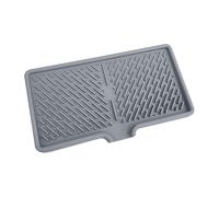 Silicone Drying Mat - Draining Mat For Kitchen Sink | Kitchen Drainer Mat | Heat Resistant Counter Mat | Non Slip Dish Drying Pad | Foldable Sink Side Drip Mat For Bathroom RV Camping Coffee Faucet