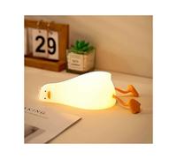 Silicone duck night light with automatic shutdown function, feet can be used as a phone stand, and a battery life of 4 - 6 hours
