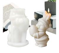 Silicone Easter Bunny Mold | Versatile Temperature Soap Casting Home Decoration - Effortless Bunny Home Table Centerpiece | For Birthday Office Room Desktop Weekday School Dormitory Apartment