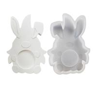 Silicone Easter Mold, Cartoon Bunny Gnome Design, Flessibile non -Stick Material, Caldo-Resistente, Di Y Crafting Tool, Perfect for Candle Making and Easter Decorations