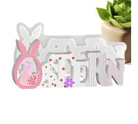 Silicone Easter Molds, Bunny Egg Baking Forms, 19 x 2,15 x 6,8 cm Reusable Mold with Easy Release, Candle Soap Clay Resin Mold, Spring Holiday Craft Tool for Home Arts