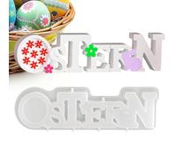Silicone Easter Molds, Bunny Egg Baking Forms, 19 x 2,15 x 6,8 cm Reusable Mold with Easy Release, Candle Soap Clay Resin Mold, Spring Holiday Craft Tool for Home Arts