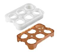 Silicone Egg Mold, 6-Cavity Breakfast Tool, 6.18x4.21x1.06 Inches Mold with Easy Release, Cooking Accessory with Flexible Silicone, Kitchen Gadget Fun Design, Egg Molding Tray for Home Family